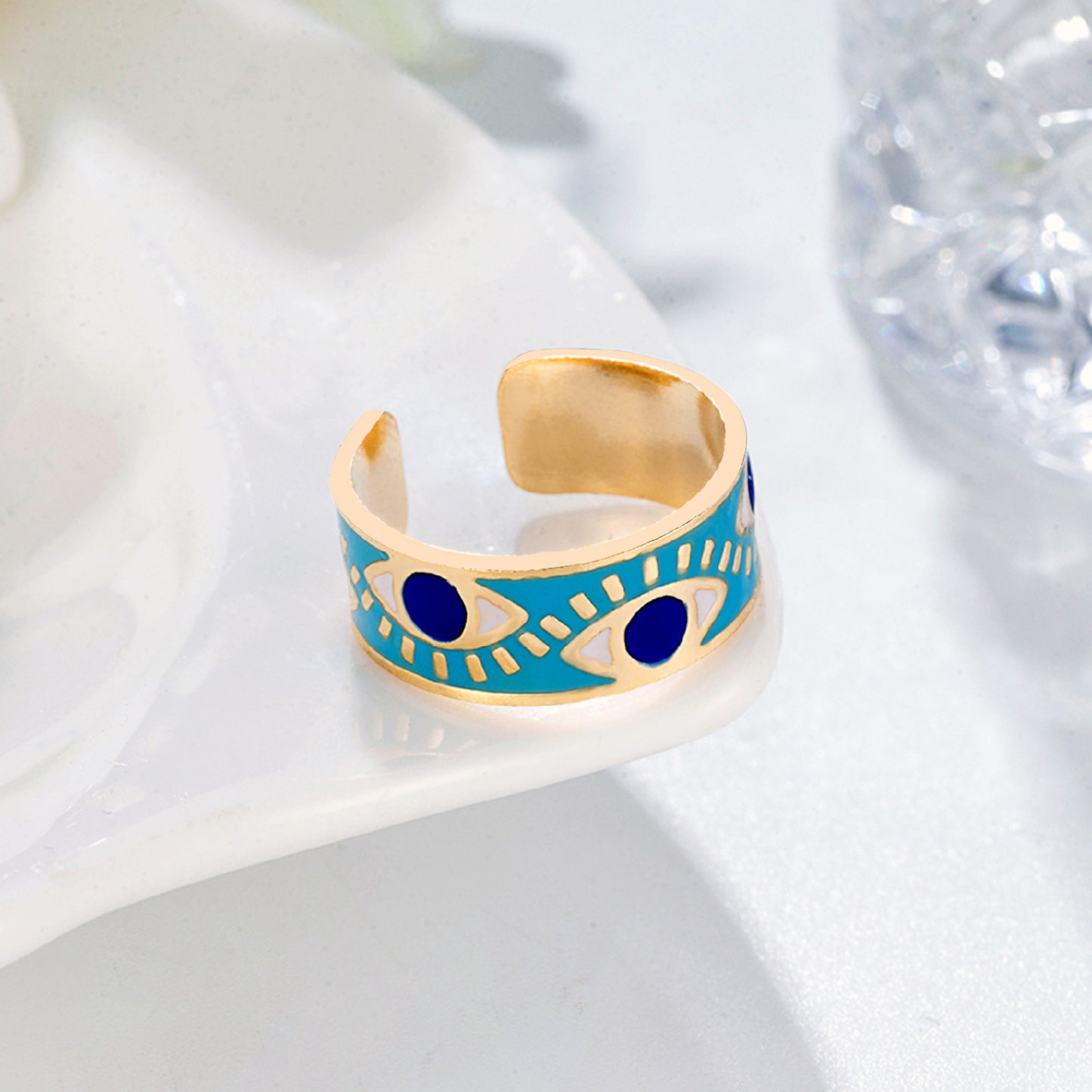 Eye Jewelry Accessory Made Of 304 Stainless Steel With Electroplated Gold Finish