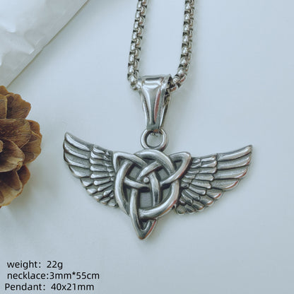 Polished Titanium Steel Animal Pendant For Men In Steel Color, Perfect For Summer Wear