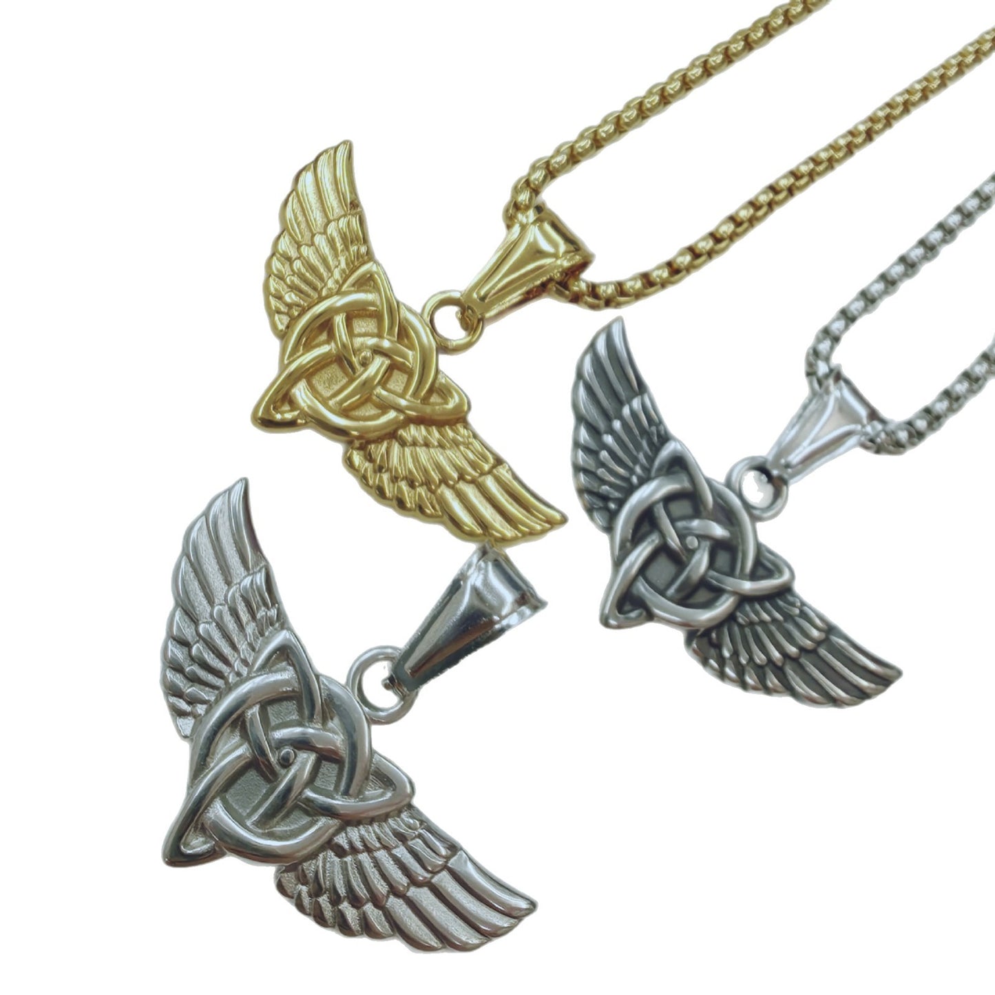 Polished Titanium Steel Animal Pendant For Men In Steel Color, Perfect For Summer Wear