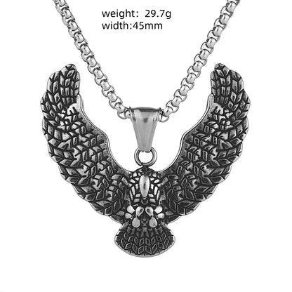 Men's Animal Pendant Made Of Durable 304 Stainless Steel In Elegant Gold Finish