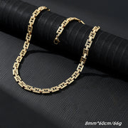 Gold Necklace 8mm*60cm