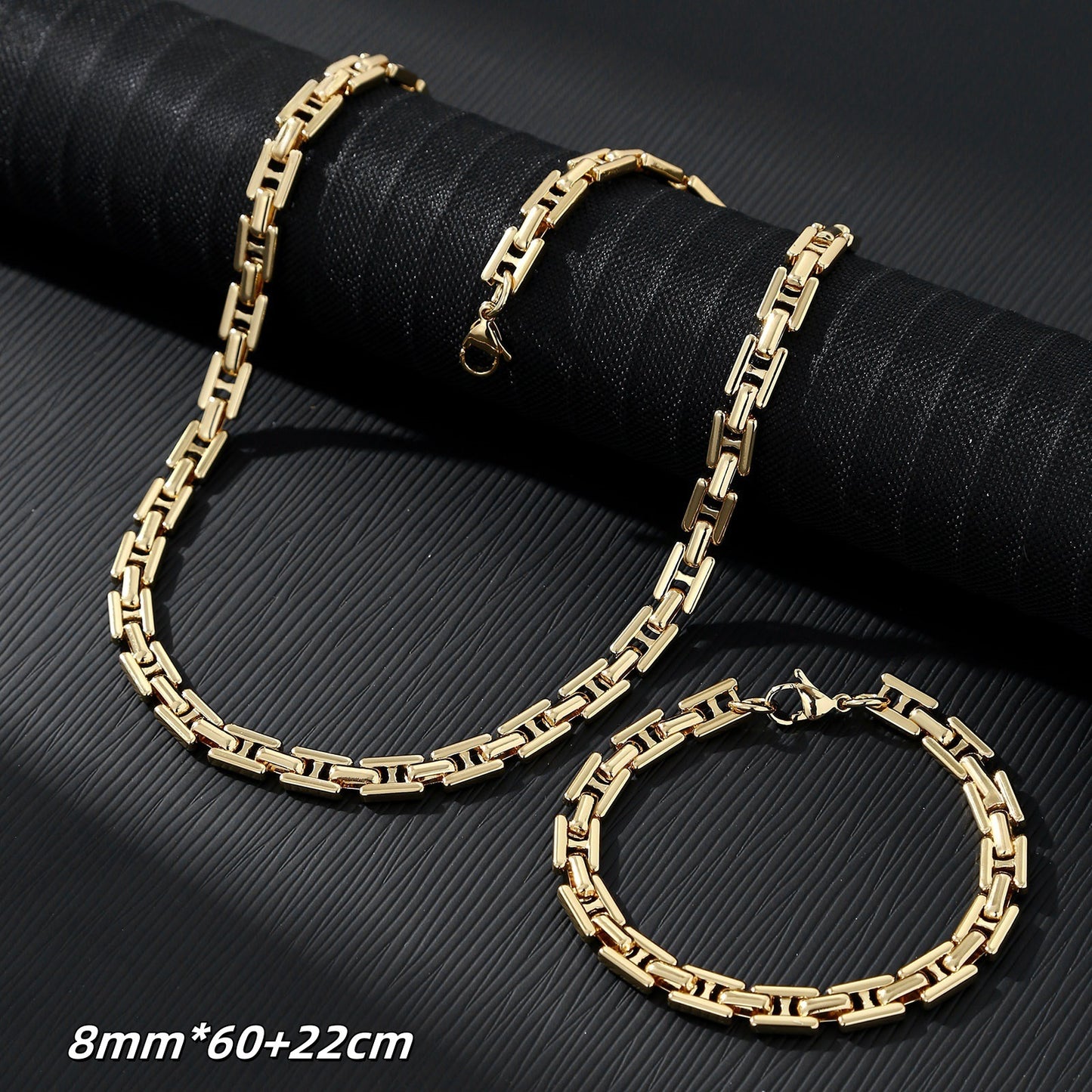 U Shape Necklace In Steel Color Featuring 304 Stainless Steel Pendant With Titanium Steel Chain And Electroplated Finish, Unisex