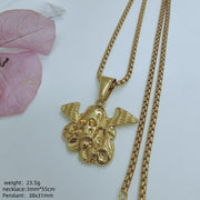 Gold Pendant 3mm * 55cm Pearl Chain