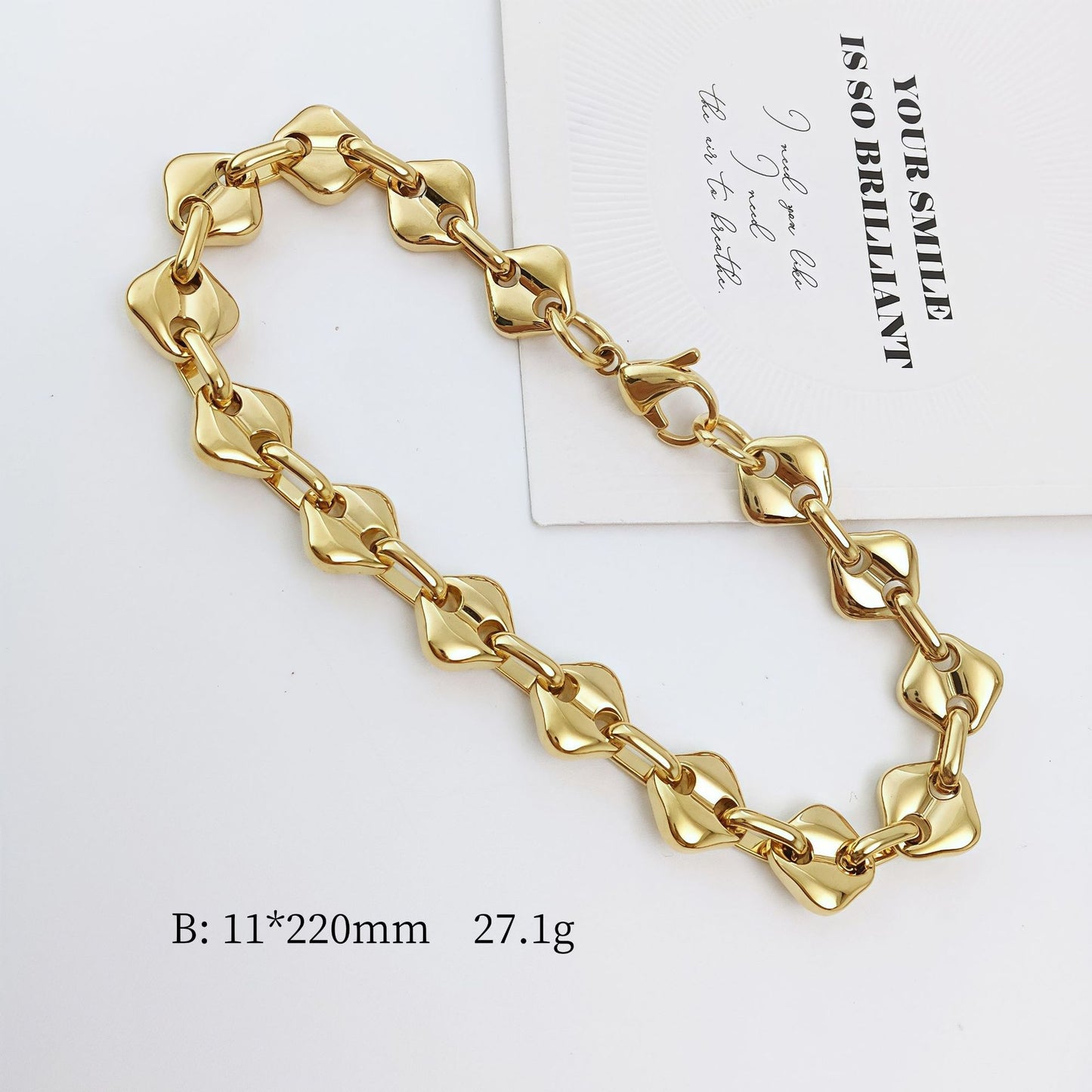 Simple Style Water Droplets Necklace For Women In Gold With Diamond Inlay And 304 Stainless Steel Coffee Bean Chain