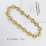 Gold Bracelet 22cm - Diamond Shape