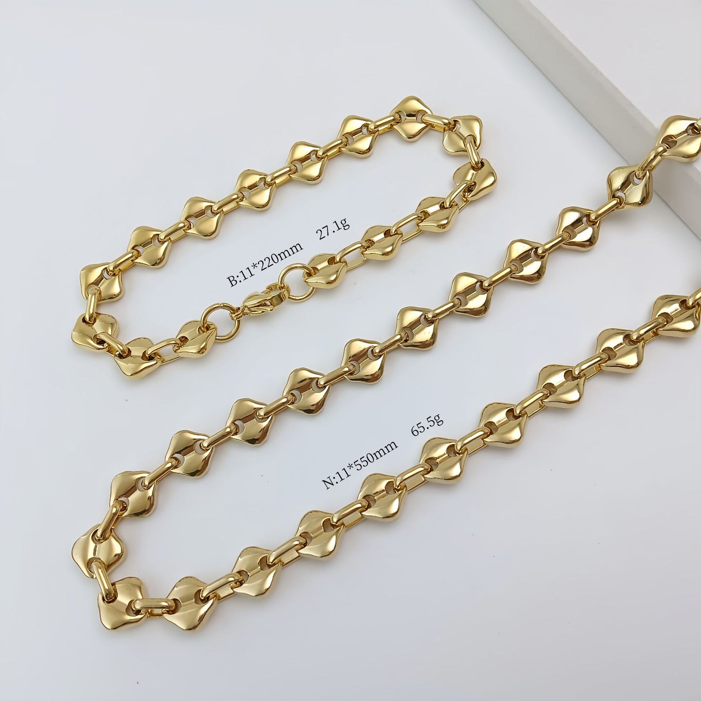 Simple Style Water Droplets Necklace For Women In Gold With Diamond Inlay And 304 Stainless Steel Coffee Bean Chain