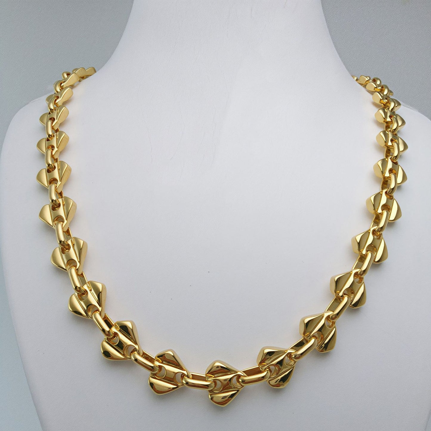 Simple Style Water Droplets Necklace For Women In Gold With Diamond Inlay And 304 Stainless Steel Coffee Bean Chain