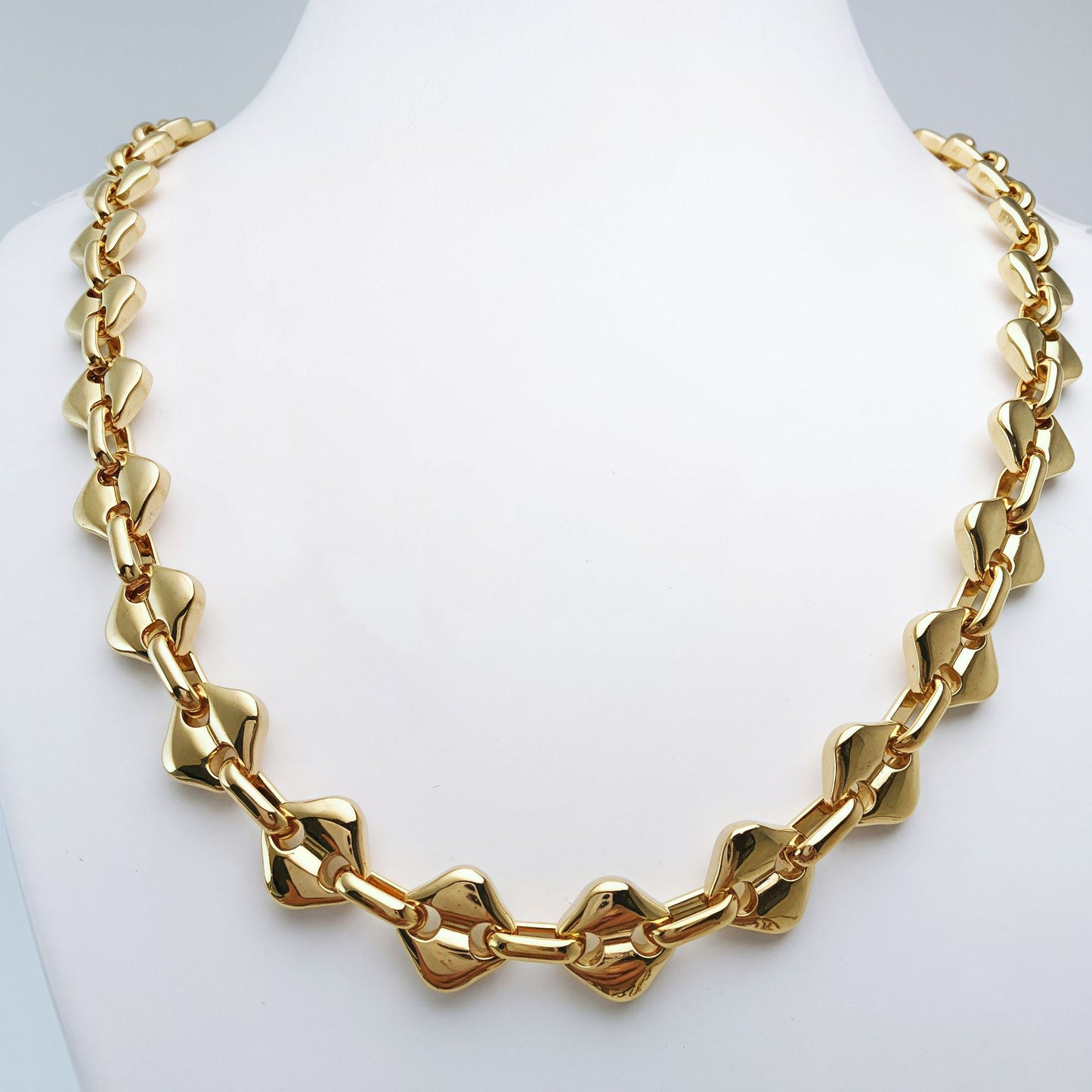 Simple Style Water Droplets Necklace For Women In Gold With Diamond Inlay And 304 Stainless Steel Coffee Bean Chain