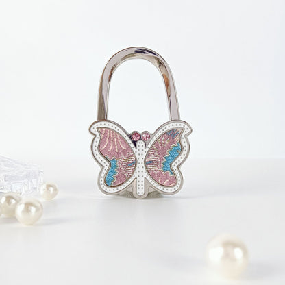 Polished Blue Butterfly Bag Pendant In Alloy, Featuring Commute Style For Christmas