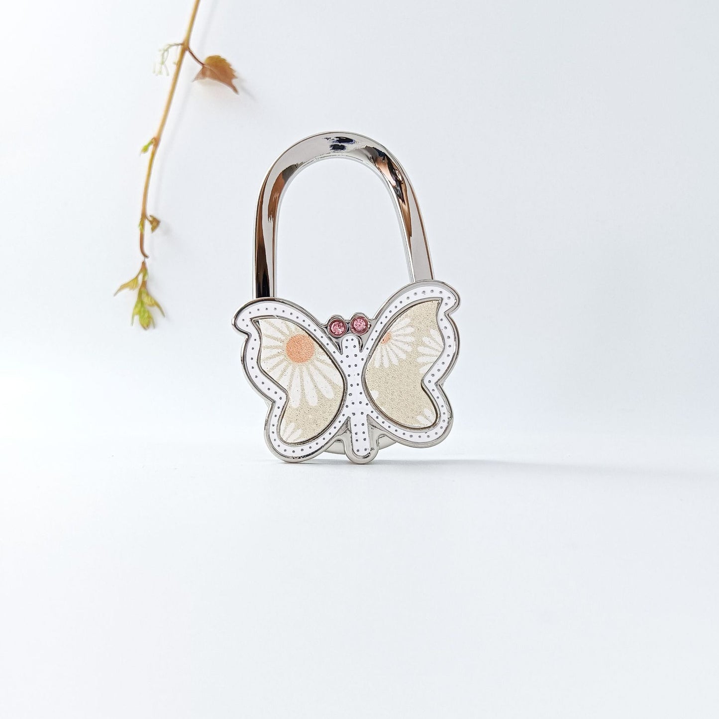 Polished Blue Butterfly Bag Pendant In Alloy, Featuring Commute Style For Christmas