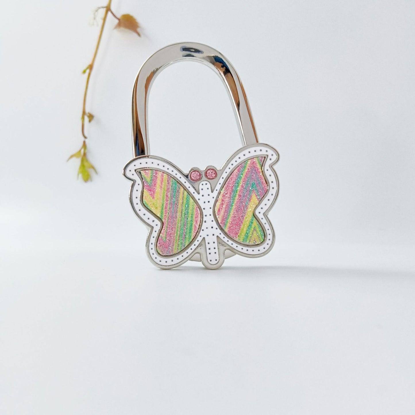 Polished Blue Butterfly Bag Pendant In Alloy, Featuring Commute Style For Christmas