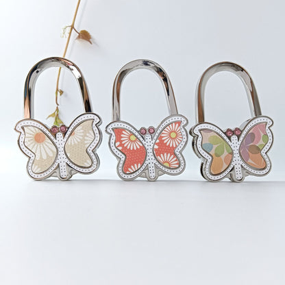 Polished Blue Butterfly Bag Pendant In Alloy, Featuring Commute Style For Christmas