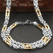 Gold-tone Necklace 55cm + Bracelet 23cm