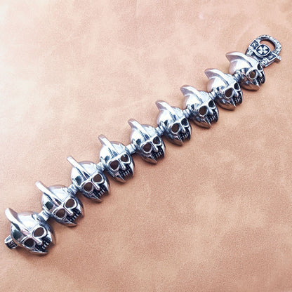 Unisex Hip-Hop Lines Bracelet Featuring Titanium Steel Chain And Stainless Steel In Steel Color