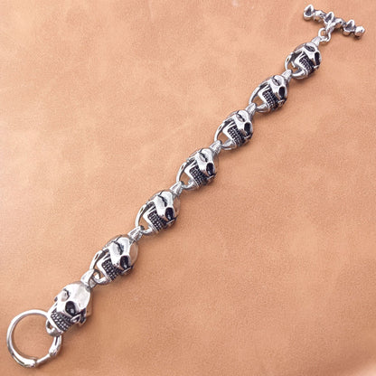 Unisex Hip-Hop Lines Bracelet Featuring Titanium Steel Chain And Stainless Steel In Steel Color