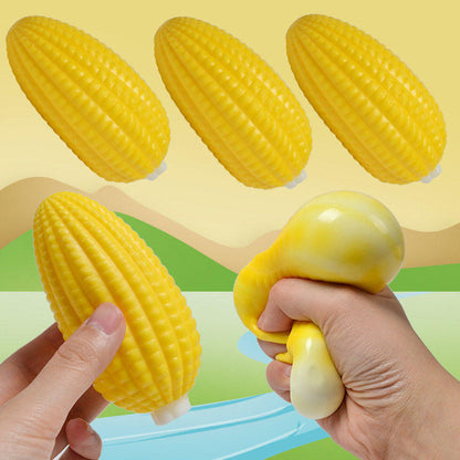 Novelty Corn Squishy Toy Made Of Soft TPR Material, Fun Prank Toy For Stress Relief And Sensory Play