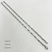 Steel-colored Necklace 3mm*55cm