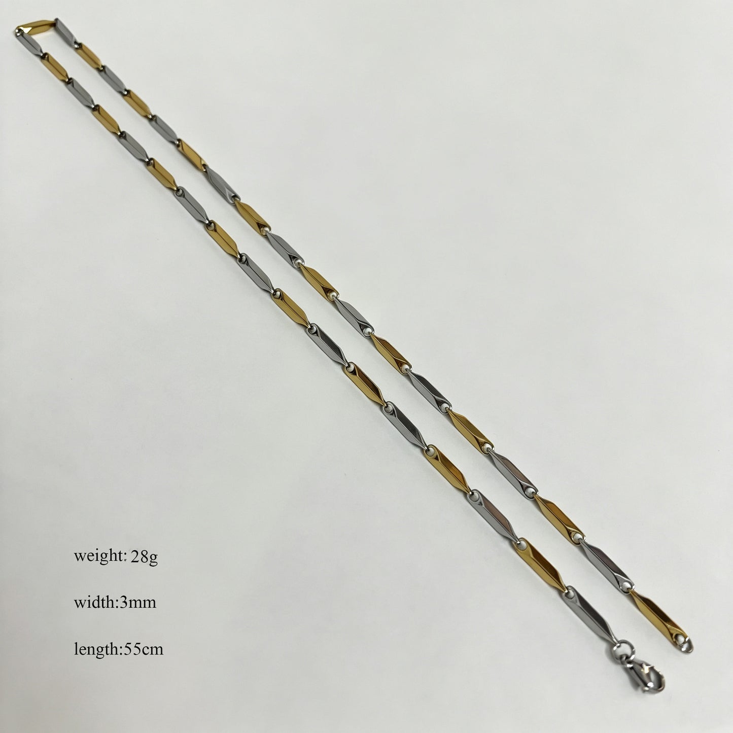 Handmade Men's Stainless Steel Bracelets In 18K Real Gold Plated With Electroplated Finish Featuring Handmade Chain