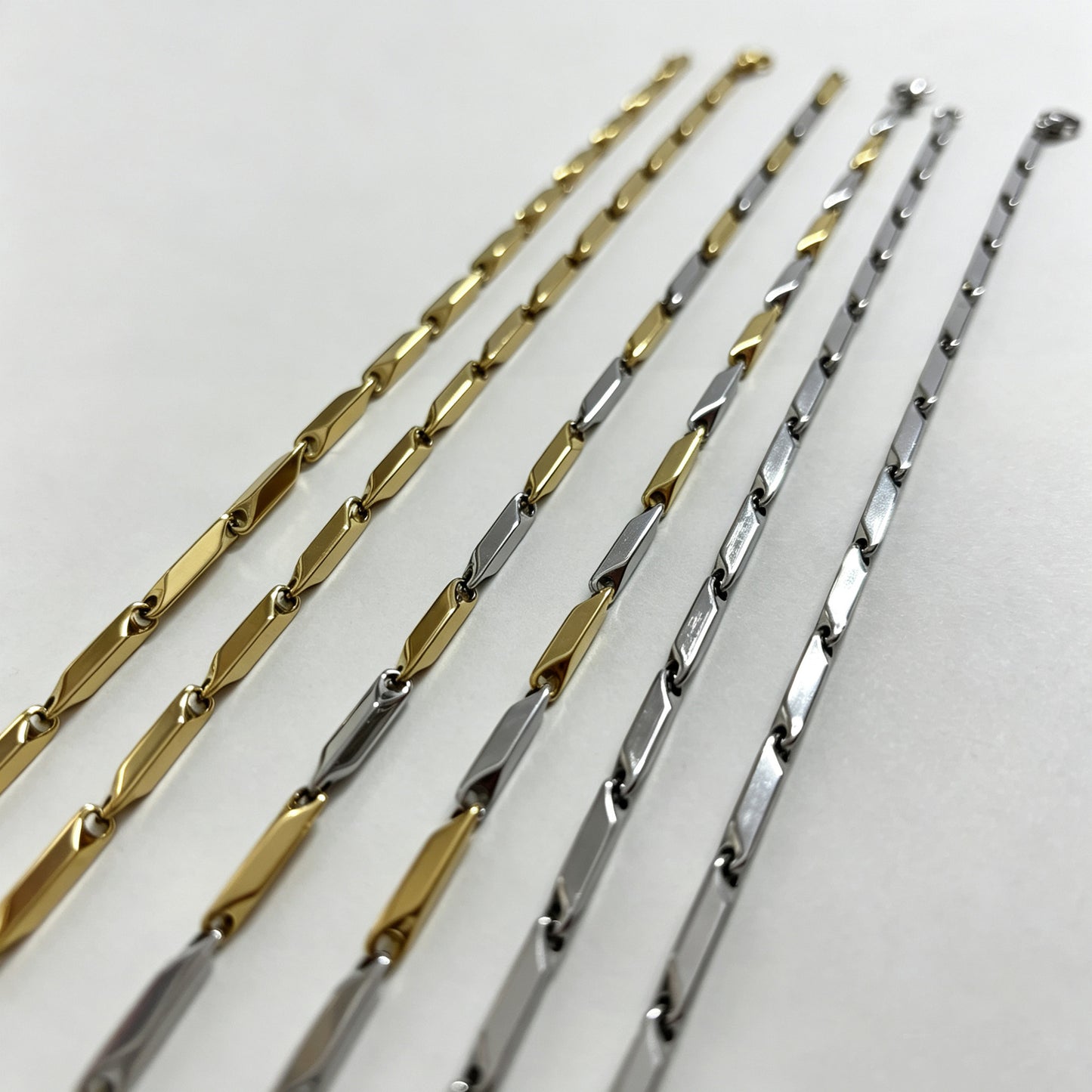 Handmade Men's Stainless Steel Bracelets In 18K Real Gold Plated With Electroplated Finish Featuring Handmade Chain