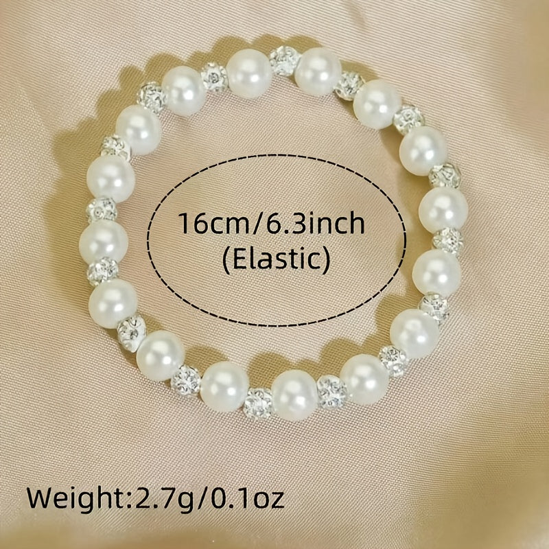 Elegant Elaborate Pearl Bracelet For Women With Copper Twisted Rope Chain