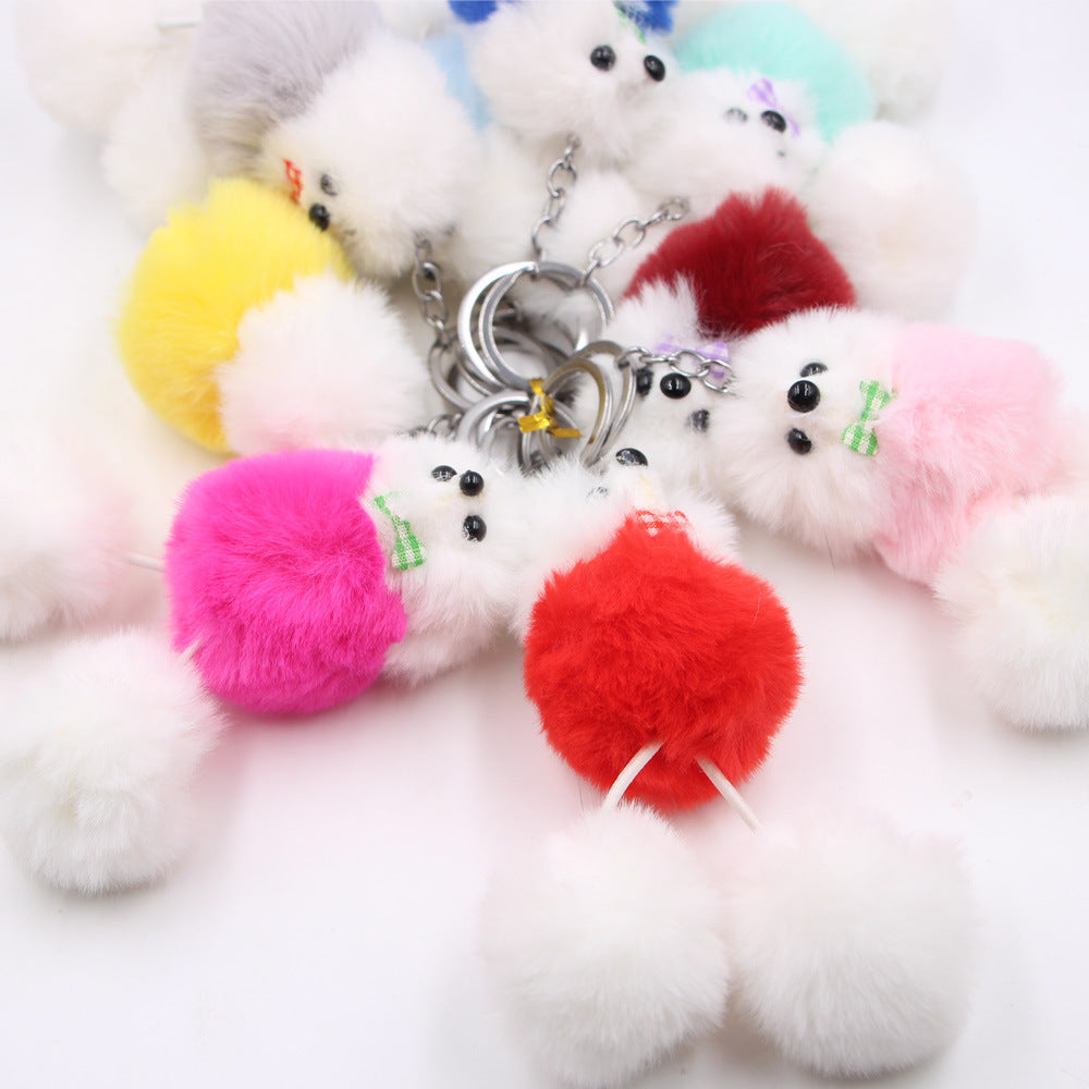 Plush Dog Bag Charm Key Chain, Perfect Christmas Gift Accessory