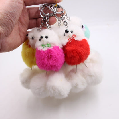 Plush Dog Bag Charm Key Chain, Perfect Christmas Gift Accessory