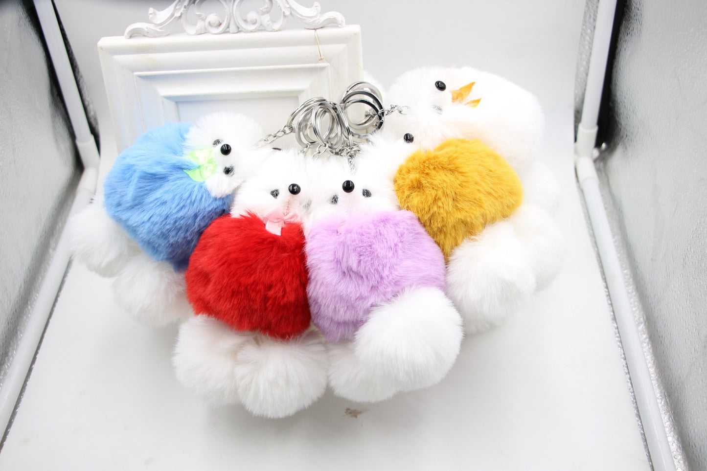 Plush Dog Bag Charm Key Chain, Perfect Christmas Gift Accessory