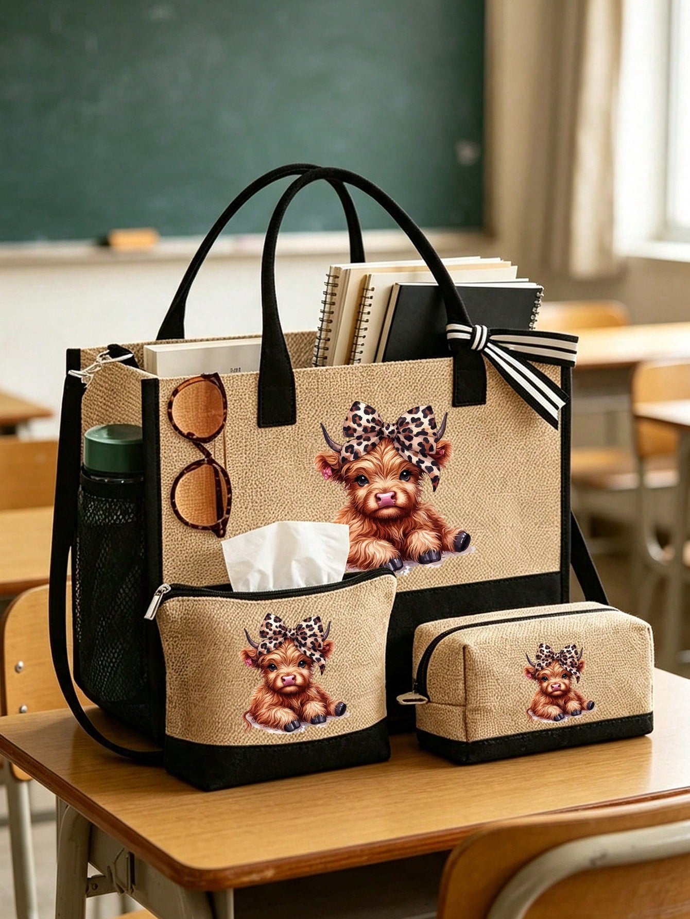 Unisex Polyester Shoulder Bag With Double Handle Featuring Printing, Portable Design For All Seasons