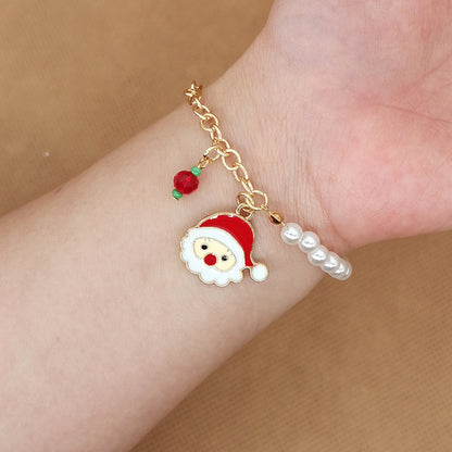 Unisex Elk Alloy Bracelet, Perfect For Christmas Festival Accessories
