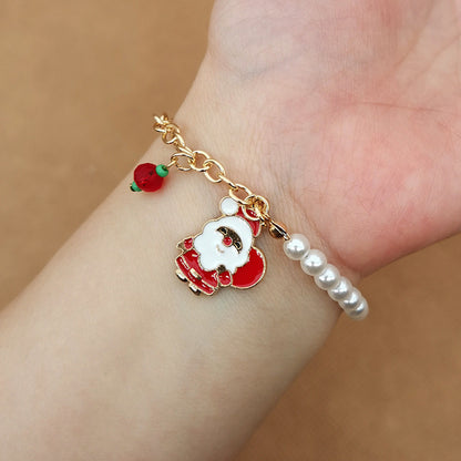 Unisex Elk Alloy Bracelet, Perfect For Christmas Festival Accessories