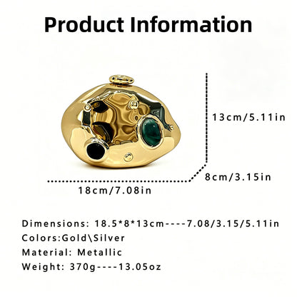 Multicolor Round Acrylic Evening Bag For Women Featuring Chain Strap, Stylish And Elegant Design