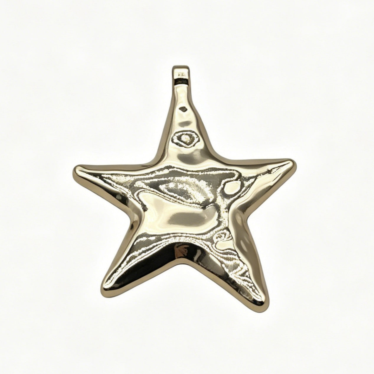 Simple Style Star Pendant In Zinc Alloy With Electroplated Gold Plating, Perfect For Summer Wear