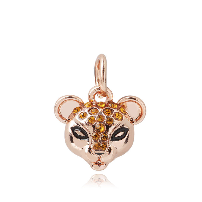 Cute Dog Alloy Beads For Jewelry Making With Electroplated Gold Finish, Perfect Jewelry Accessories