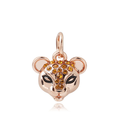 Cute Dog Alloy Beads For Jewelry Making With Electroplated Gold Finish, Perfect Jewelry Accessories