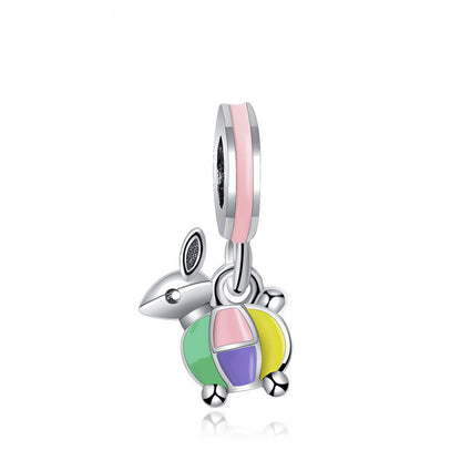 Cute Dog Alloy Beads For Jewelry Making With Electroplated Gold Finish, Perfect Jewelry Accessories