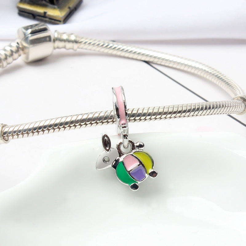 Cute Dog Alloy Beads For Jewelry Making With Electroplated Gold Finish, Perfect Jewelry Accessories