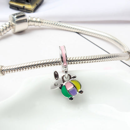 Cute Dog Alloy Beads For Jewelry Making With Electroplated Gold Finish, Perfect Jewelry Accessories