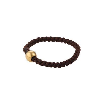 Geometric Rope Ring For Women Casual Style 14K Gold Plated With 0.03µm Thickness, 1 Piece