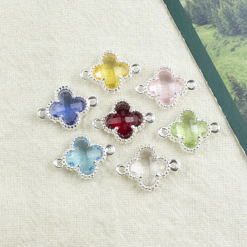 Lucky Heart Alloy Pendant Featuring Inlay Craftsmanship In Original Design Jewelry Accessories