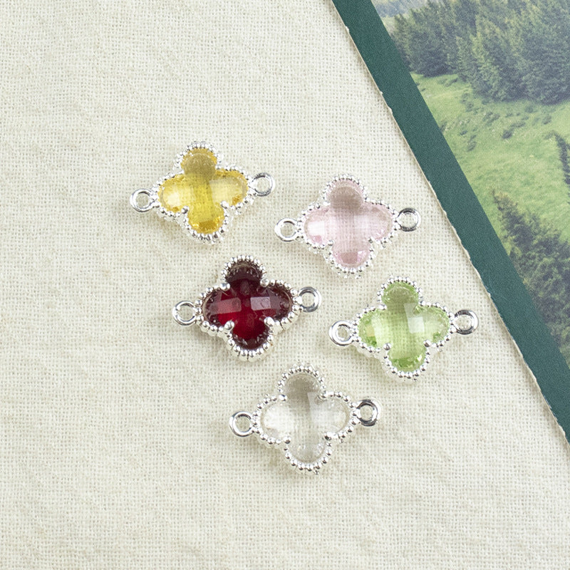 Lucky Heart Alloy Pendant Featuring Inlay Craftsmanship In Original Design Jewelry Accessories