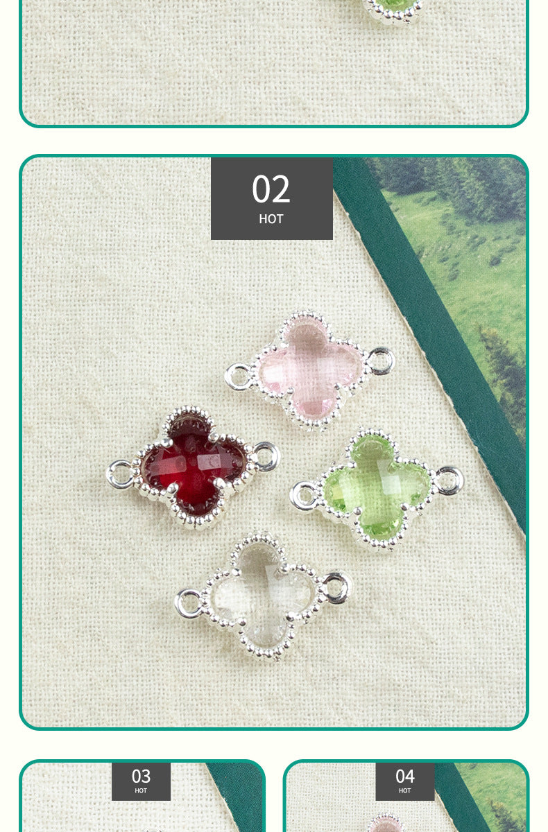 Lucky Heart Alloy Pendant Featuring Inlay Craftsmanship In Original Design Jewelry Accessories