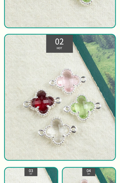 Lucky Heart Alloy Pendant Featuring Inlay Craftsmanship In Original Design Jewelry Accessories