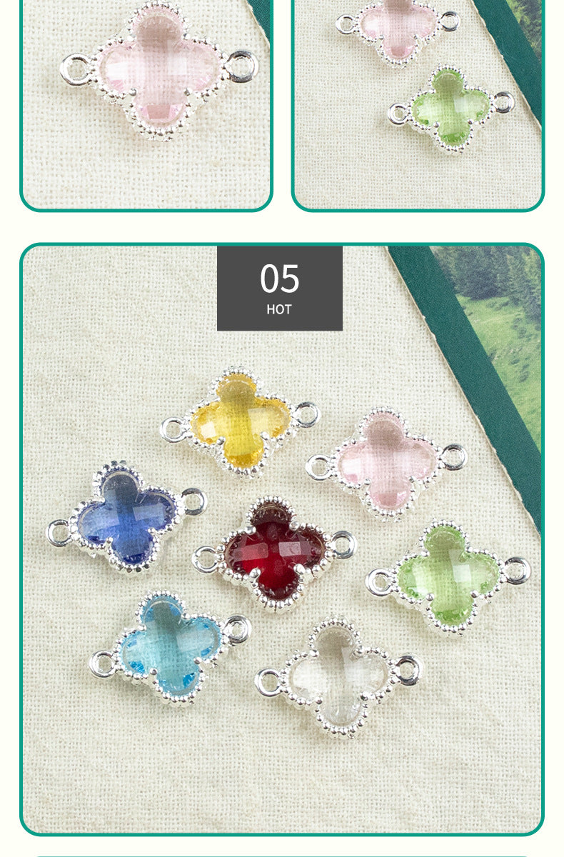 Lucky Heart Alloy Pendant Featuring Inlay Craftsmanship In Original Design Jewelry Accessories