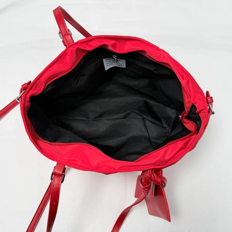 Square PU Leather Tote Bag For Women Featuring Sewing Thread Detail And Single Shoulder Strap, Ideal For Autumn