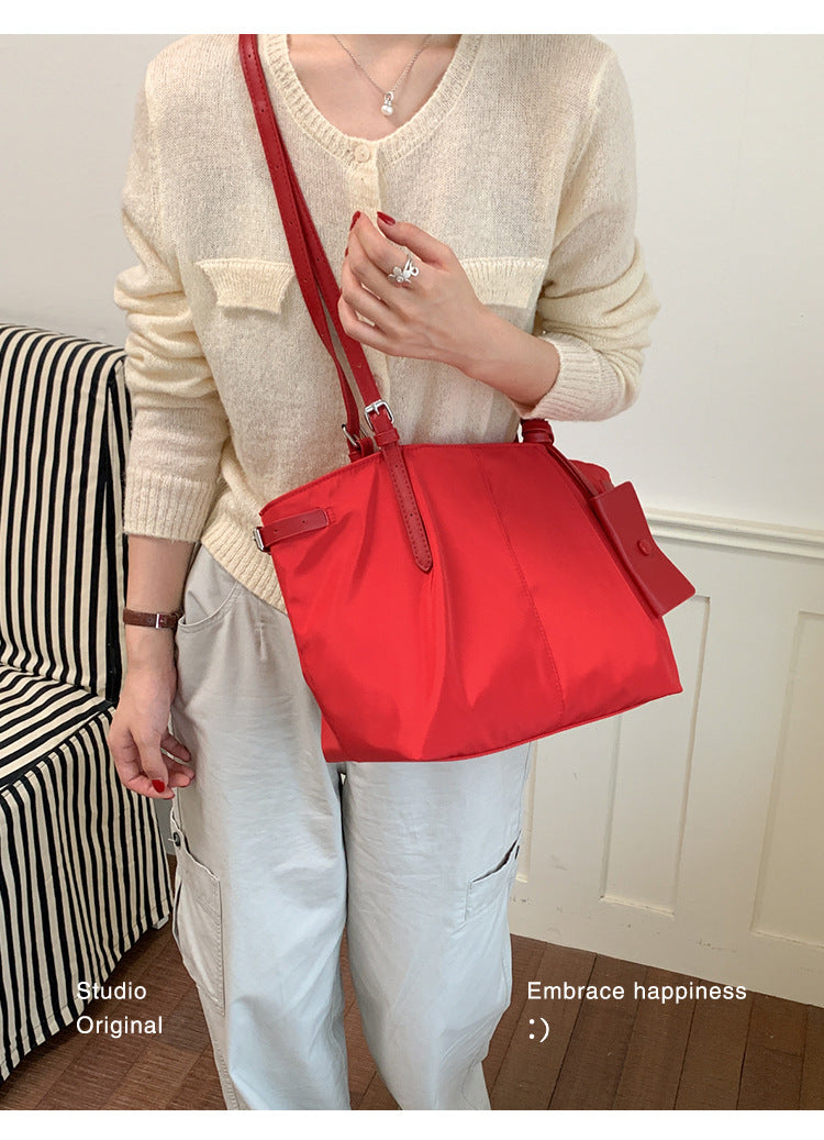 Square PU Leather Tote Bag For Women Featuring Sewing Thread Detail And Single Shoulder Strap, Ideal For Autumn