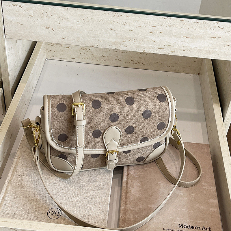 Women’s Square Crossbody Bag With Sewing Thread Detail, Single Shoulder Strap, Perfect For Autumn