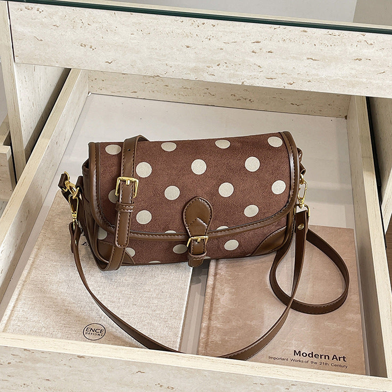 Women’s Square Crossbody Bag With Sewing Thread Detail, Single Shoulder Strap, Perfect For Autumn