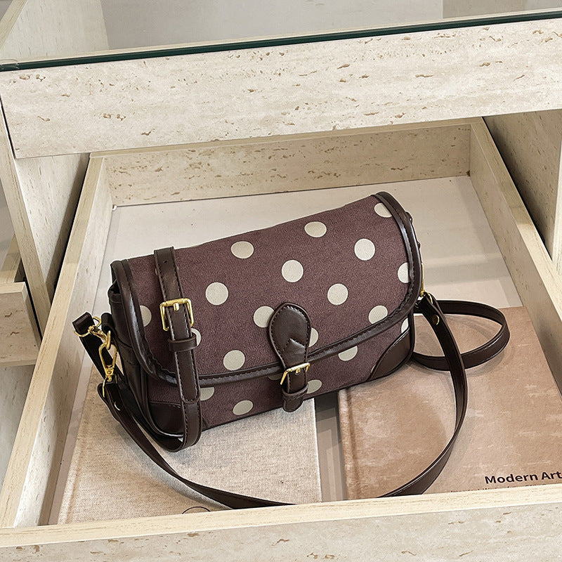 Women’s Square Crossbody Bag With Sewing Thread Detail, Single Shoulder Strap, Perfect For Autumn