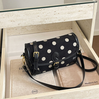 Women’s Square Crossbody Bag With Sewing Thread Detail, Single Shoulder Strap, Perfect For Autumn