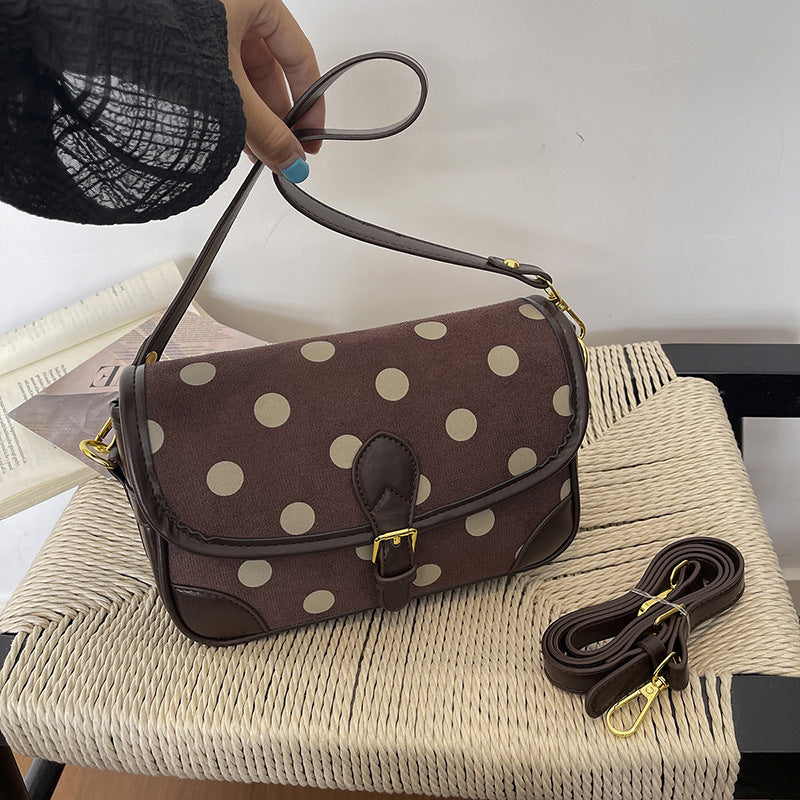Women’s Square Crossbody Bag With Sewing Thread Detail, Single Shoulder Strap, Perfect For Autumn